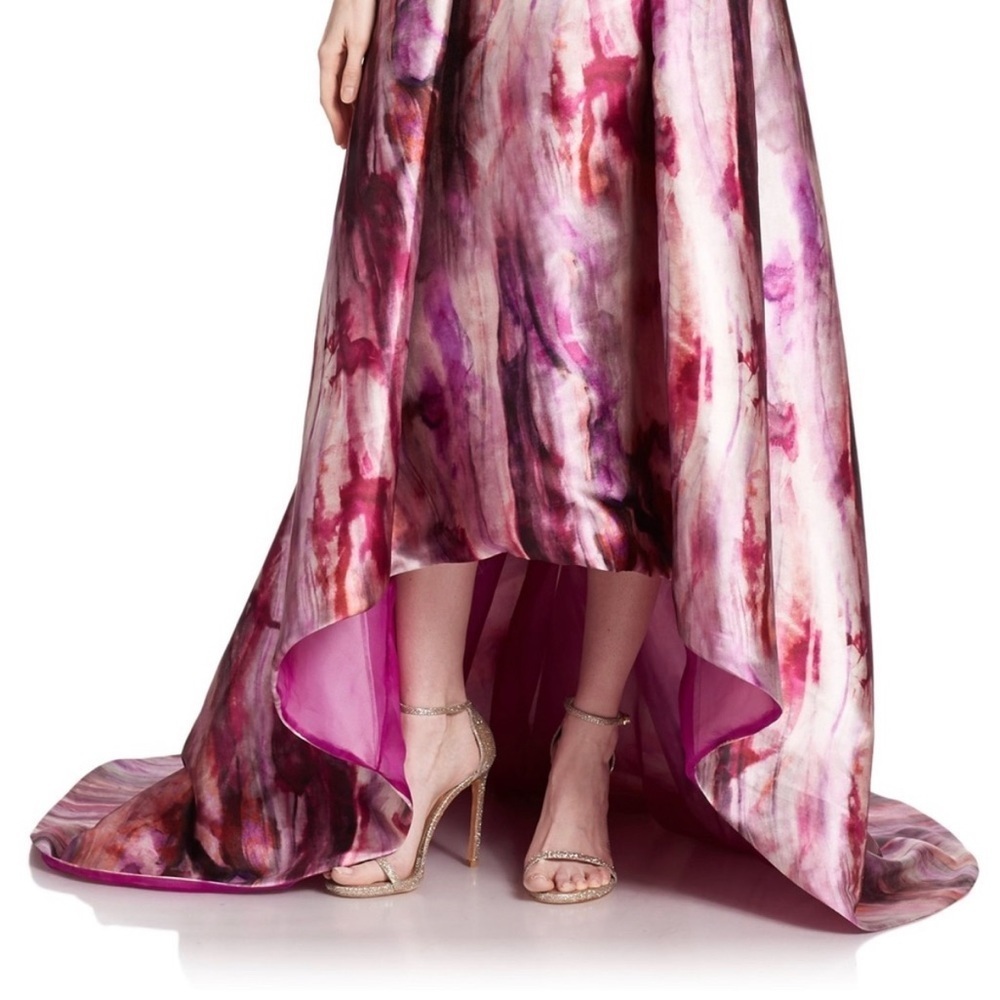 Pamella Roland High low one shoulder night Gown - Picture 3 of 7